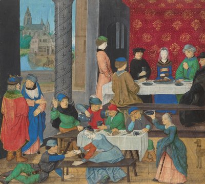 Die Mäßigen und die Unmäßigen, ca. 1475-80 von Master of the Dresden Prayer Book